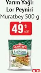 MURATBEY YARIM YAĞLI LOR PEYNİRİ 500 G MURATBEY YARIM YAĞLI LOR PEYNİRİ 500 G
